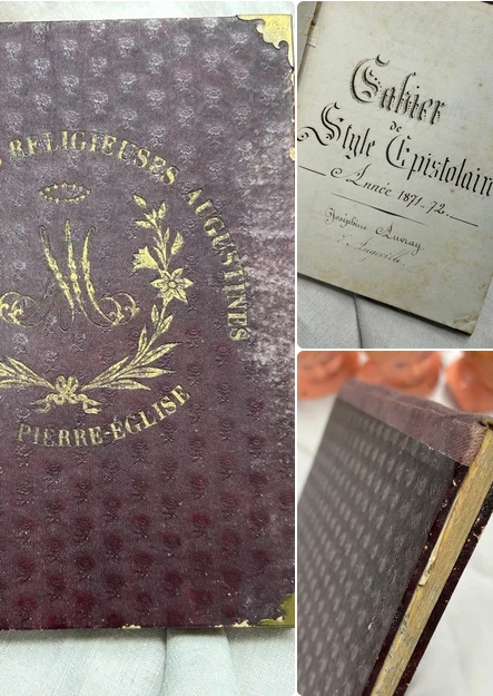 Cahier Manuscrit Epistolaire 1871 Pensionnat Religieuses St Pierre Eglise Rare - Photo 4/4