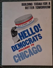 Welcome Folder to The Democratic National Convention 1968 Chicago Tourism Photos