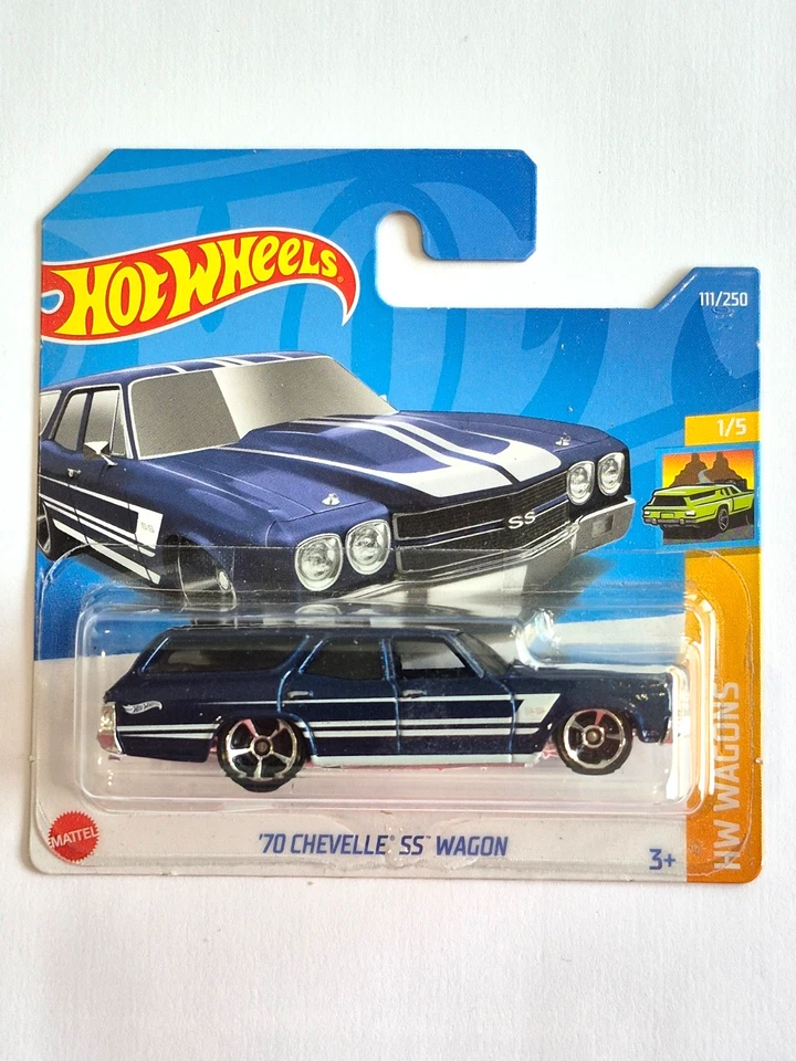 MINIATURE HOT WHEELS 1/64 CHEVELLE SS WAGON 1970 HW WAGONS 2022 - Photo 1/1