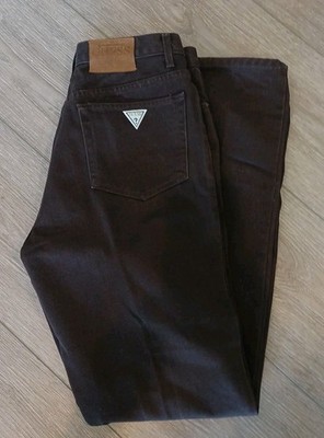Vintage GUESS Jeans Men's 34 X 34 Brown Triangle Patch 38001 USA Western EUC 