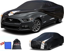 Ford Mustang Car Cover 100 Waterproof All Weather, Gift with Towel, 10 Layers C