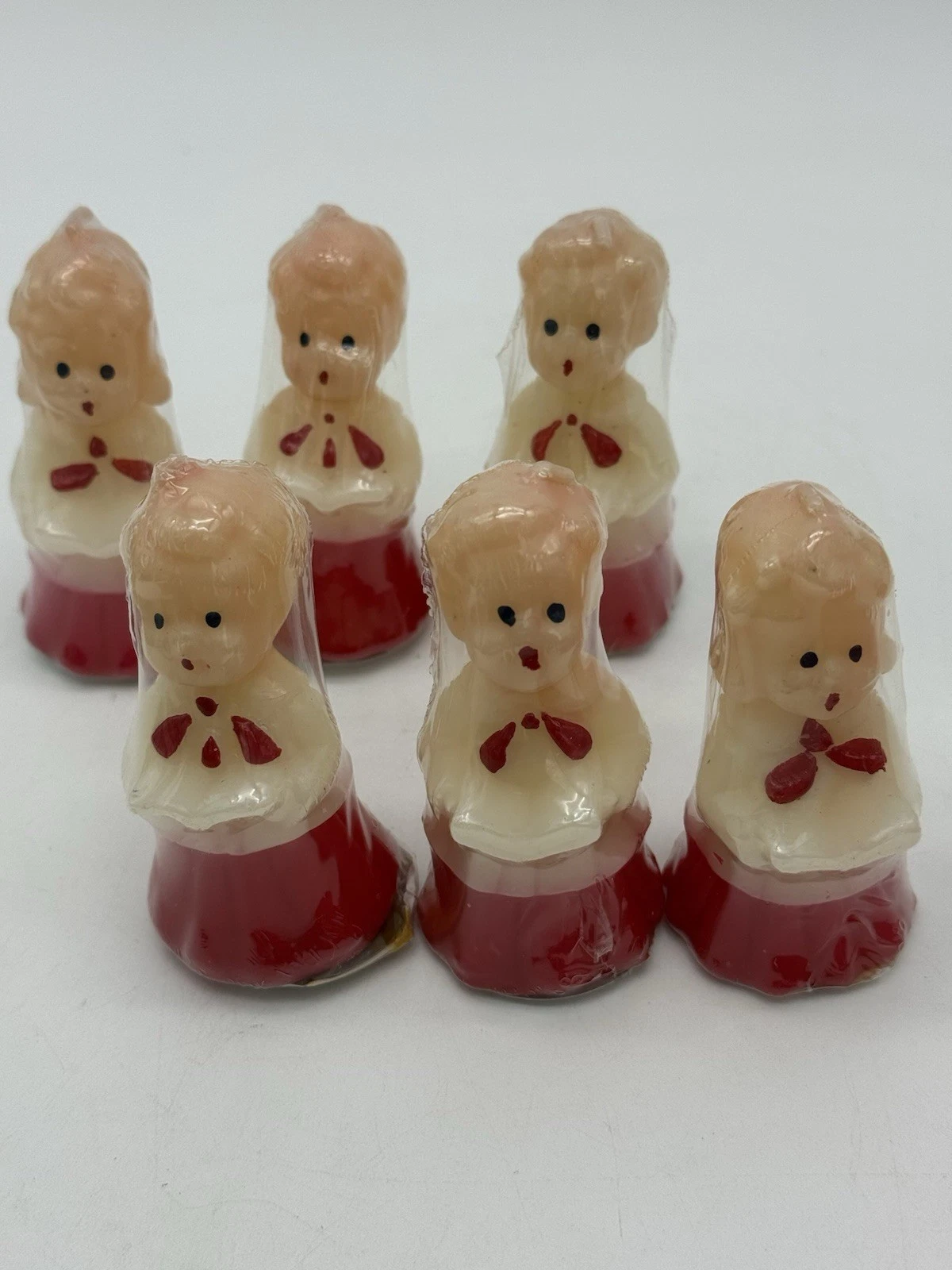 Vintage Shiny Brite Christopher Radko Lot of 2 Boxes Christmas Caroler Candles - product detail image 6