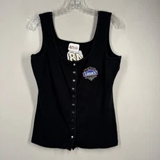Chase Authentics Nascar Jimmie Johnson #48 Womens Snap Front Tank Top Shirt Sz L