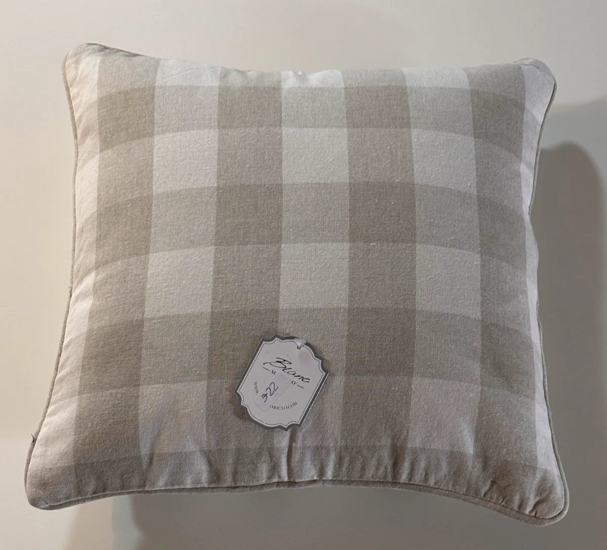 BLANC MARICLÒ Cuscino Verde con Gala in Pizzo  PIZZO COLLECTION