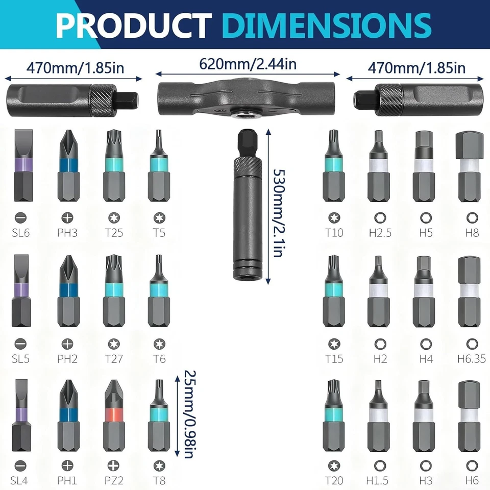 Multi-Functional 24 in 1 Screwdriver Set with Magnetic Bits for Precision Work - Image 4 of 4