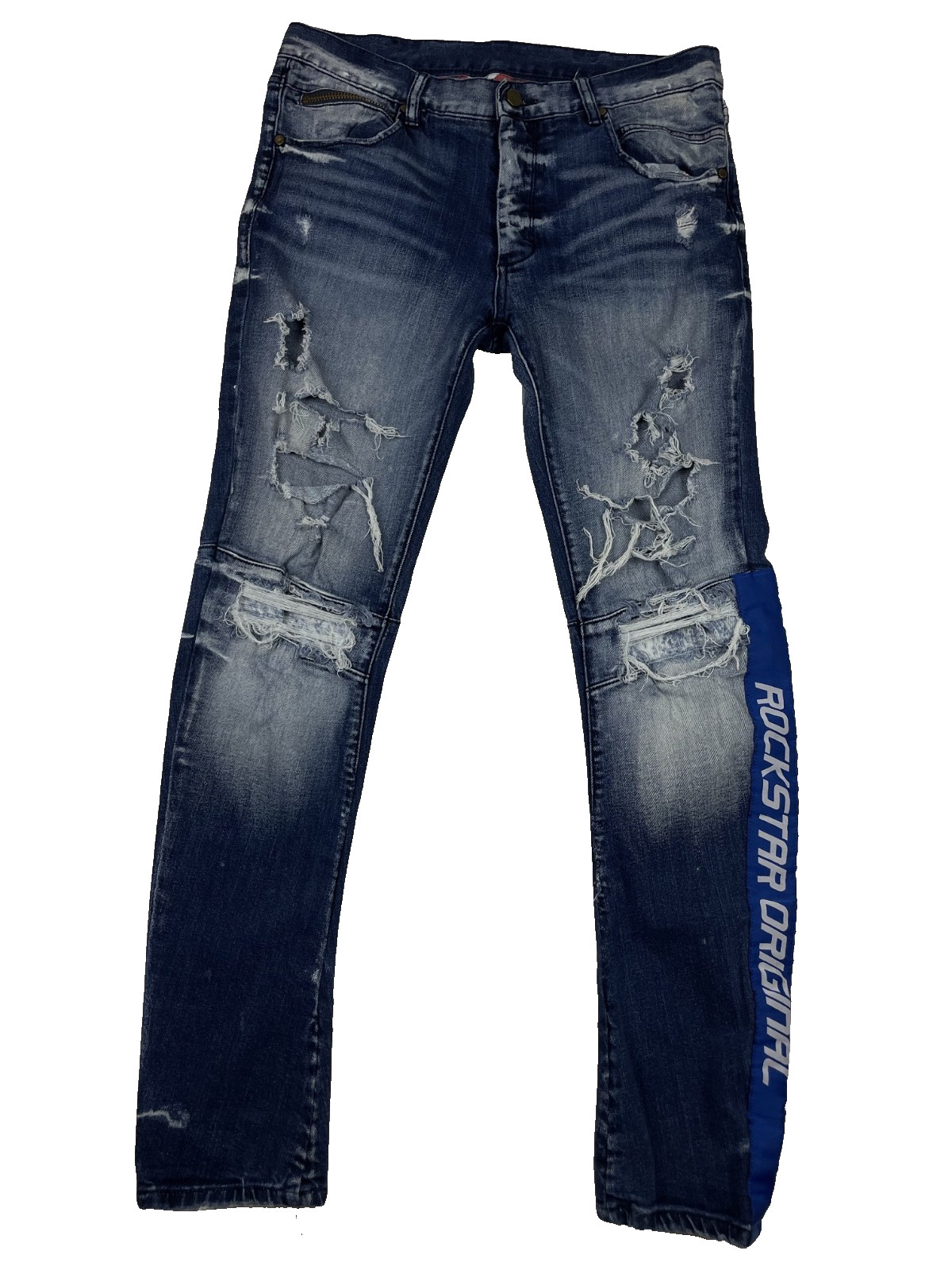 Rockstar Original Mercol Blue Stacked Jean size 32