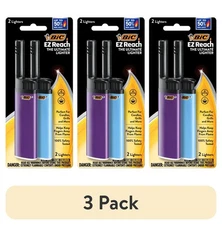 BIC EZ Reach Candle Lighter - 3 Pack, Assorted Designs, Wand​​ 