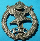 GENUINE WW2 AAC ARMY AIR CORPS BRITISH MILITARY CAP BADGE WORLD WAR II