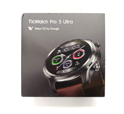 TicWatch Pro 3 Ultra 4G LTE GPS Smartwatch   Wear OS   Schwarzes Gehäuse   Dual-