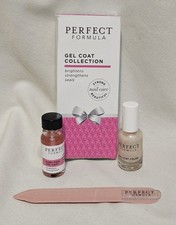 Perfect Formula Gel Coat Set: Ruby Pink, Gel Coat Color & Crystal Nail File NIB