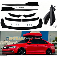 For Vw Jetta Mk6 Mk7 Front Bumper Lip Splitter Spoiler Body Kit Side Skirt For Vw Jetta Mk6 Mk7 Front Bumper Lip Splitter Spoiler Body Kit Side Skirt