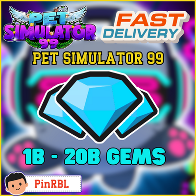 #ad #ad 1B 20B Gems Pet Simulator 99 PS99 Pet Sim 99 $14.40