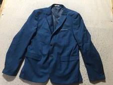 Own The Style Blazer Mens 2XL Teal Blue Long Sleeve Button Close Pockets