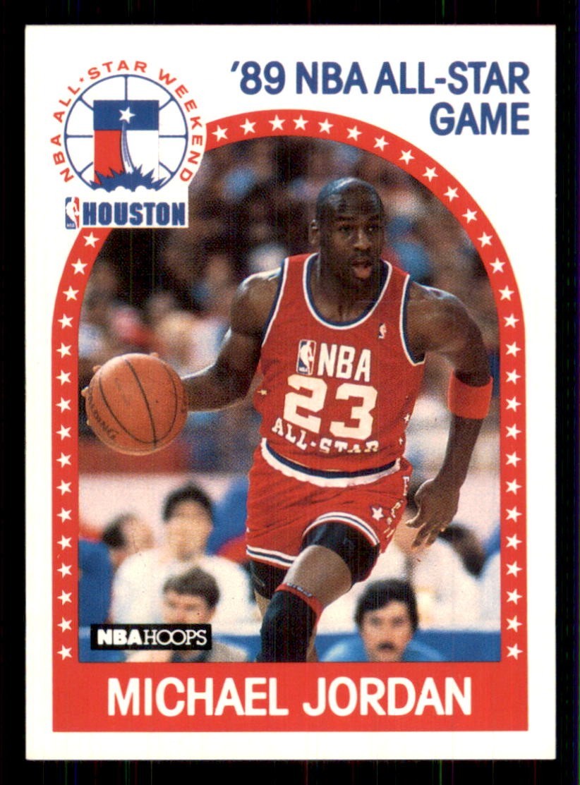 1989-90 NBA Hoops #21 Michael Jordan Chicago Bulls All-Star