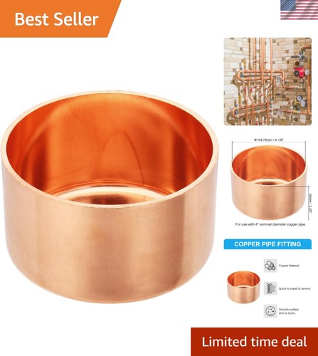 Copper 4 Inch Pipe End Cap Fitting Replacement