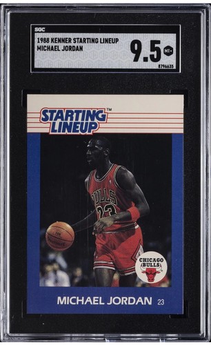 1988 KENNER STARTING LINEUP MICHAEL JORDAN SGC 9.5 POP OF ONLY 11 RARE! HOT CARD