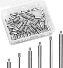 40Pcs Scrapbook Extension Posts Album Accessories 5 12mm, Silver