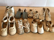 VINTAGE LOT of 8 Babies Toddler Shoes with Wear F82