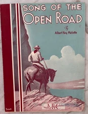 1935, Song of the Open Road, Vintage, Sheet Music
