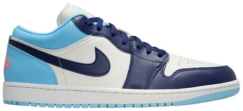 Nike Air Jordan 1 Low Sail Blue Chill Men display picture 1