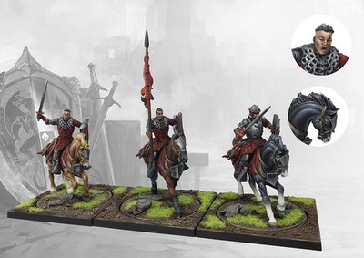 Conquest Hundred Kingdoms Mounted Squires Para Bellum Wargames PBW2231 miniatur