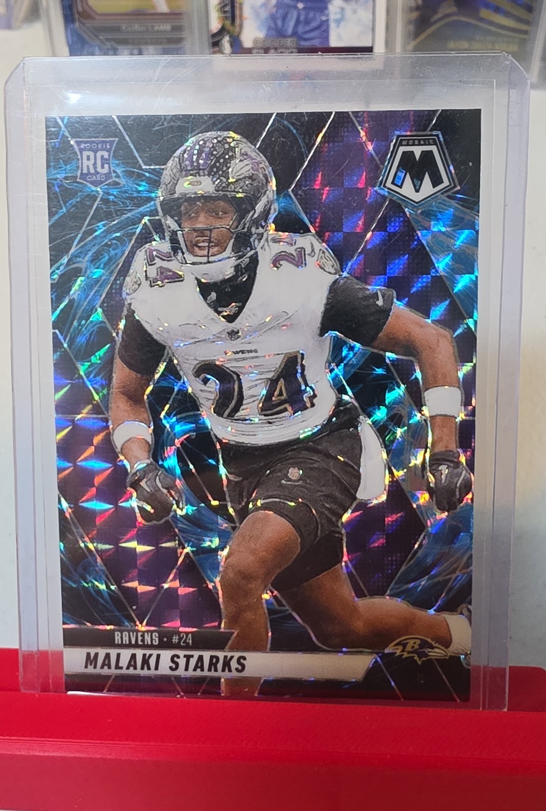 2025 Panini Mosaic Rookies Malaki Starks #347 Genesis Mosaic Prizm (RC) Case Hit