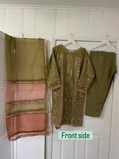 Pakistani/indian 3 piece ready to wear Formal shalwar kameez outfit