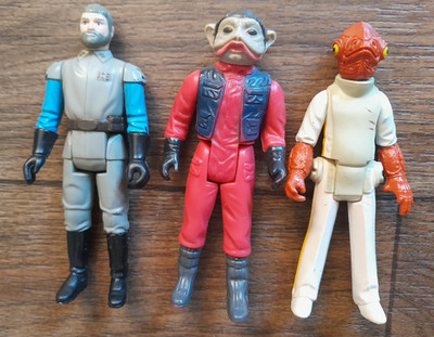 Star Wars, Kenner Vintage: Nien Nunb, General Madine, Admiral Ackbar