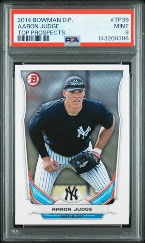 143208396 Aaron Judge 2014 Bowman Draft #TP-39 Top Prospects PSA 9