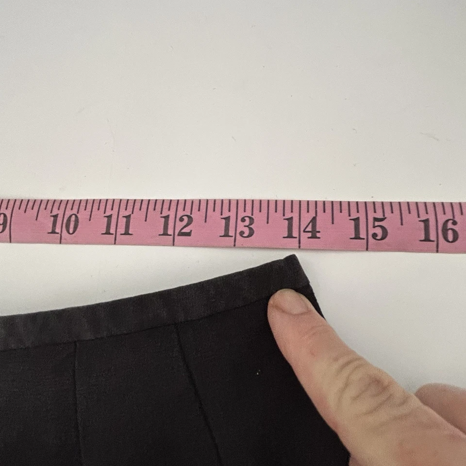 Vintage Talbots Silk Skirt Womens 10P Petites Black Lined Evening Pencil Maxi - Image 3 of 4