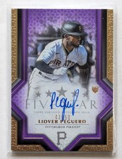 2023 Topps Five Star Liover Peguero Purple Auto /50 RC #FSA-LP Pirates