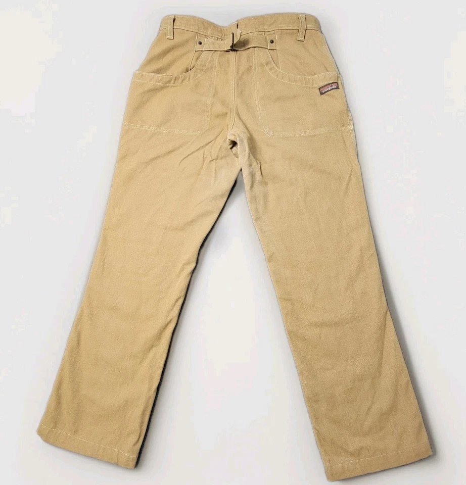 Pantalones de trabajo Patagonia para mujer de lona de cáñamo color tostado talla 12 rodillas reforzadas Foto 2 de 4