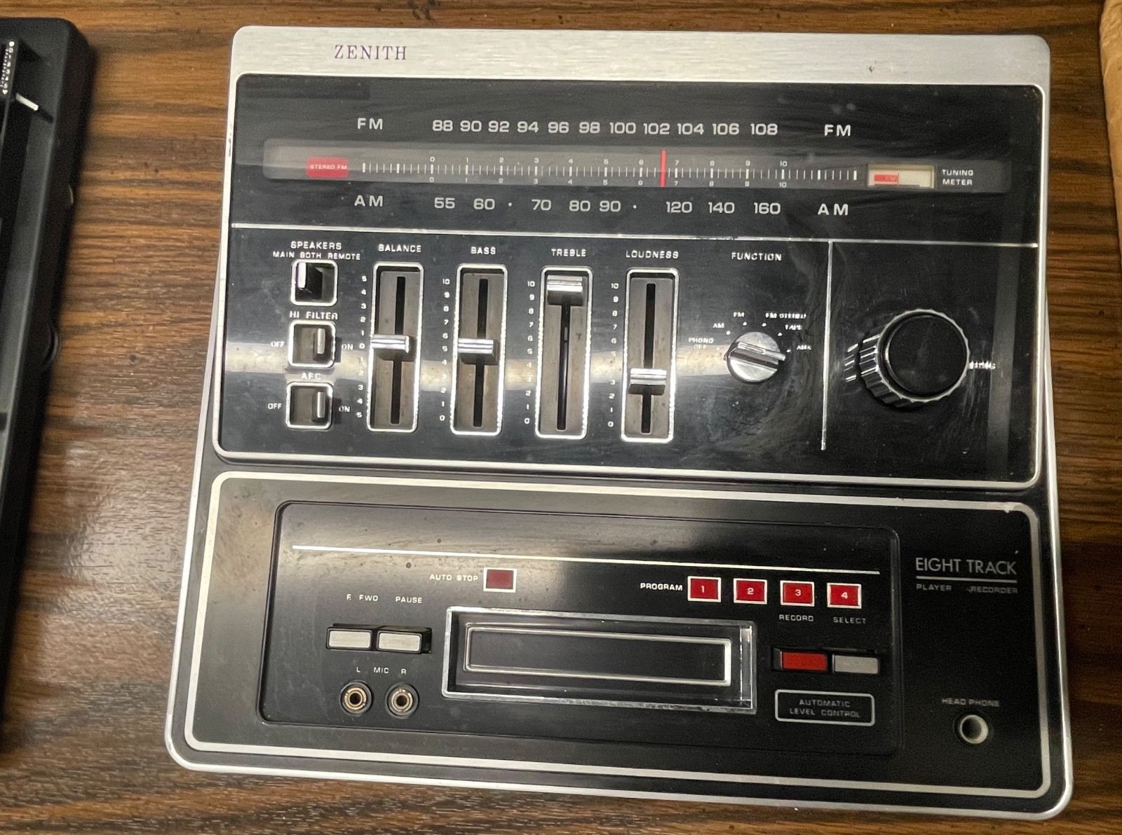 Vintage Zenith record player console with AM/FM radio 8 track | eBay