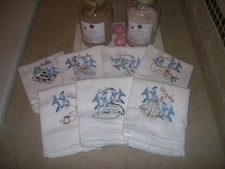 Blue Bird's Vintage Designs -Days of the Week Kitchen Towel Set