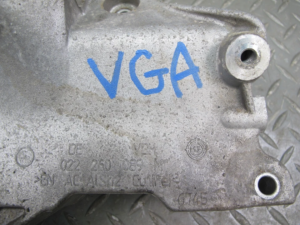 🥇07-08 VW EOS GOLF R32 MK5 ENGINE & ALTENATOR TENSIONER BRACKET MOUNT SET OEM - Image 2 of 4