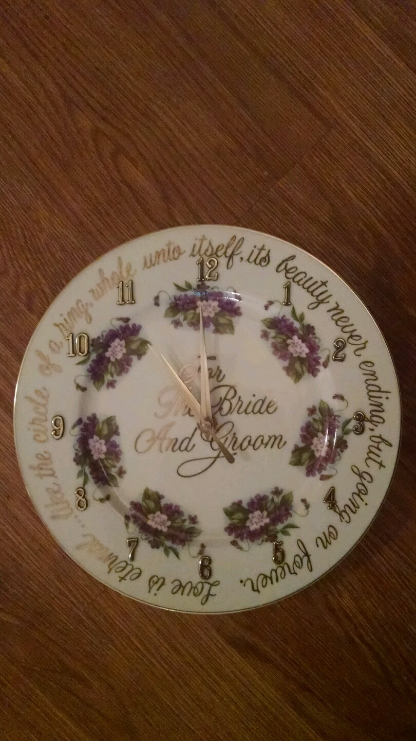 Wedding Clock - For The Bride And Groom !