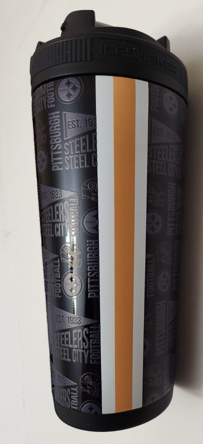 NFL 26oz. Stainless Steel Ice Shaker Bottle