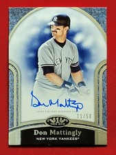 Don Mattingly 11/50❗2020 Topps Tier One Next Level BLUE INK ON CARD Auto Yankees