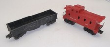 Lot Of 2 Lionel Train Cars - 347000 Gondola  6047 Caboose