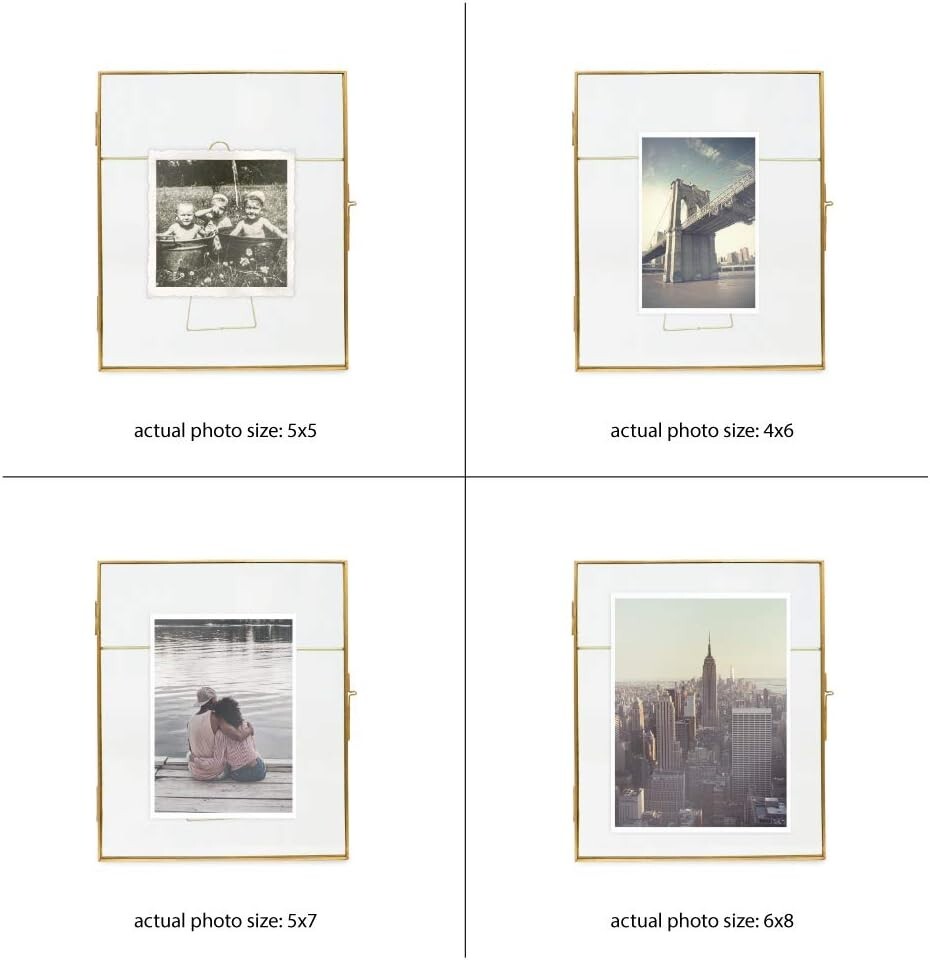 Vintage 8x10 Picture Frame With Stand - Gold Tabletop Photo Frame For Home Decor, Gifts, Memories