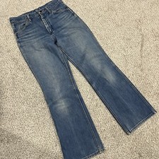 Wrangler Jeans 30x30 Blue Bootcut Denim 935 DEN USA Made VTG 70s Western Fade