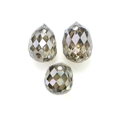 Ct Natural Loose Briolette Shape Diamond MM Green