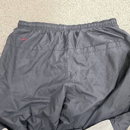 Nike Lined Swishy Warm Up Pants Spell Out Y2K Mens L Black VTG - Picture 11 of 15