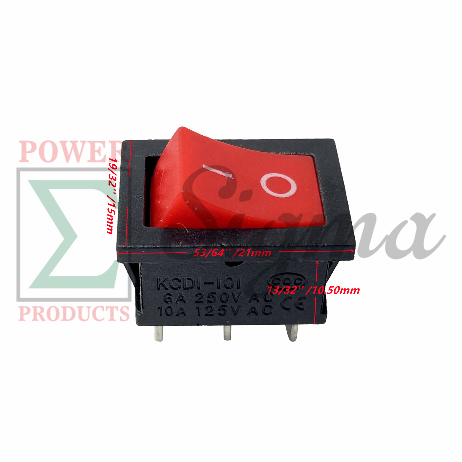 Red Mini Boat Rocker On Off Switch For Pulsar 2200W PG2200BiS Inverter Generator
