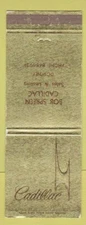 Matchbook Cover - Cadillac Overvold Fargo ND