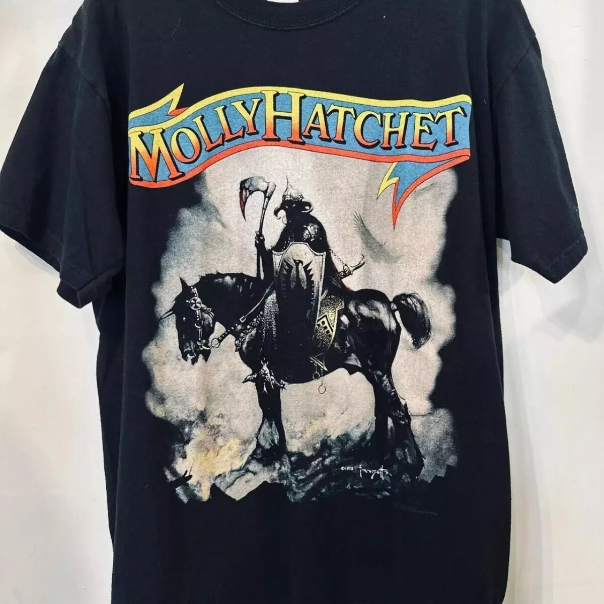 Molly Hatchet Tour Concert Graphic Black Cotton T shirt Unisex S