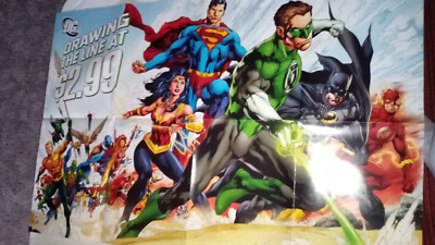 Batman, Drawing the Line at $ 2.99, US-Comic-Shop-Promoposter, 85 cm, DC 2011