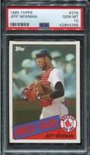 PSA 10 GEM MINT 1985 TOPPS JEFF NEWMAN #376 RED SOX 54266 B210