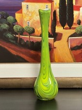 Murano Style Green Swung-like Vase