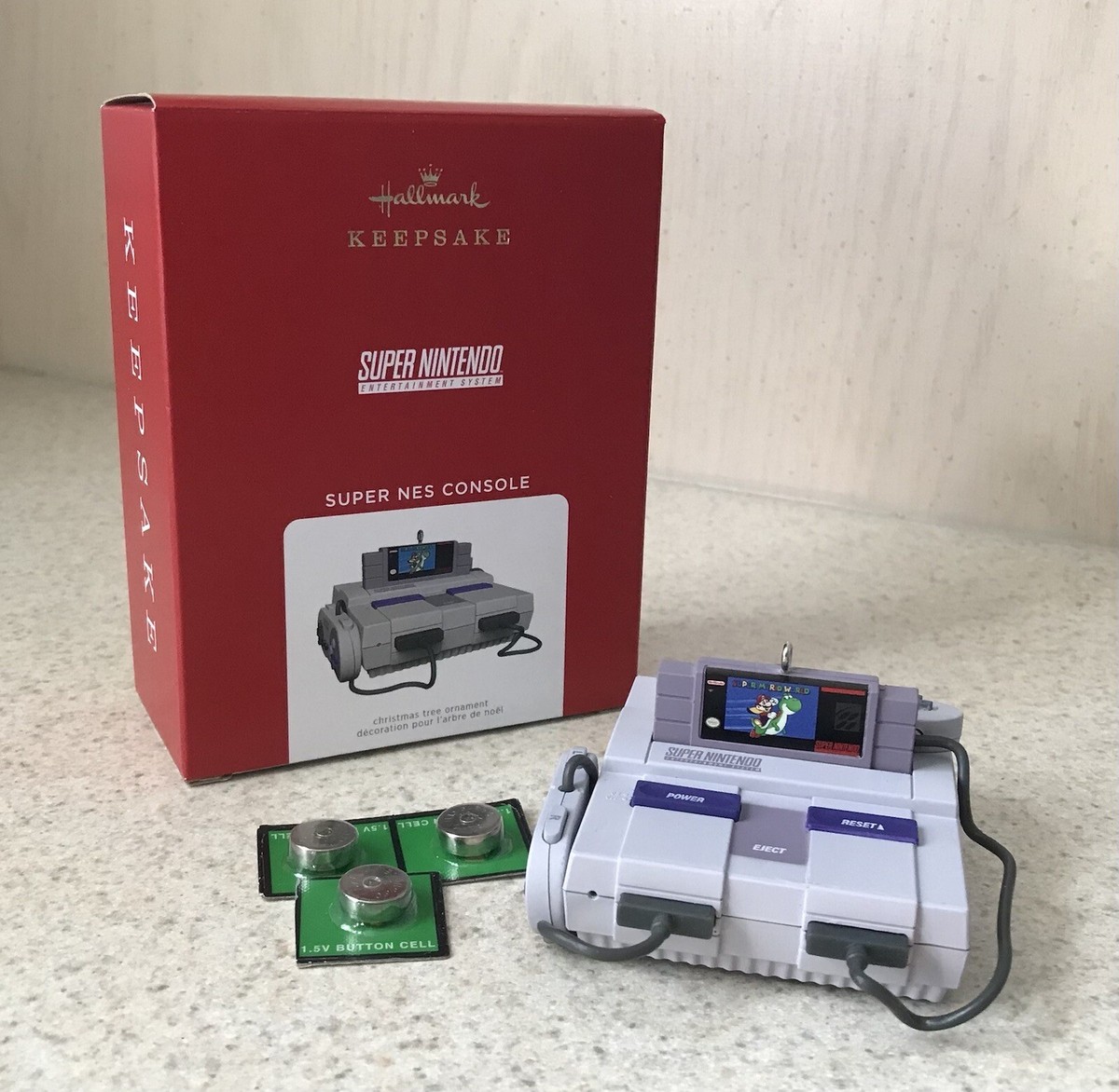 2021 Hallmark SUPER NES CONSOLE Super Nintendo Light and sound